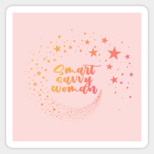 smart savvy woman Sticker